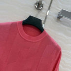 Fine Wool Knit T-Shirt – Coral Edition