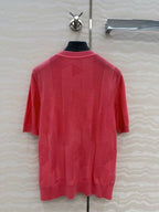 Fine Wool Knit T-Shirt – Coral Edition