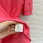 Fine Wool Knit T-Shirt – Coral Edition