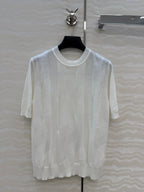 Fine Wool Knit T-Shirt – Coral Edition