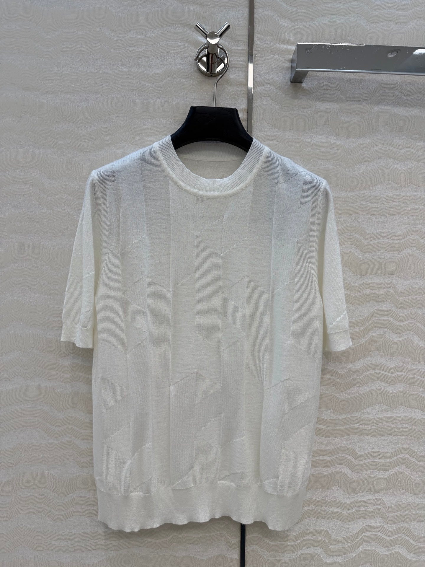 Fine Wool Knit T-Shirt – Coral Edition