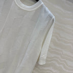 Fine Wool Knit T-Shirt – Coral Edition