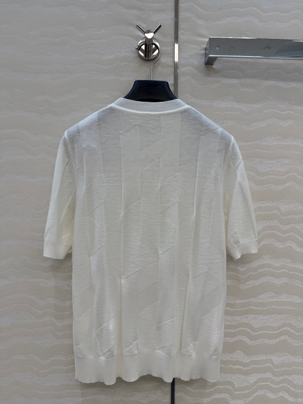 Fine Wool Knit T-Shirt – Coral Edition
