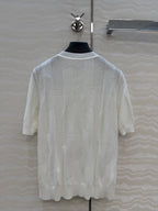 Fine Wool Knit T-Shirt – Coral Edition