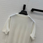 Nautical Rope Print Silk-Blend Top
