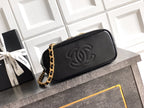 26P Quilted Leather Style Basket Bag