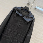 Hooded Sheepskin Jacket – Modern Utility Elegance