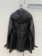 Hooded Sheepskin Jacket – Modern Utility Elegance