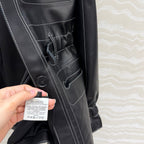 Hooded Sheepskin Jacket – Modern Utility Elegance