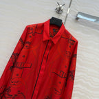 Silk Printed Shirt Dress – Bold Heritage Edition