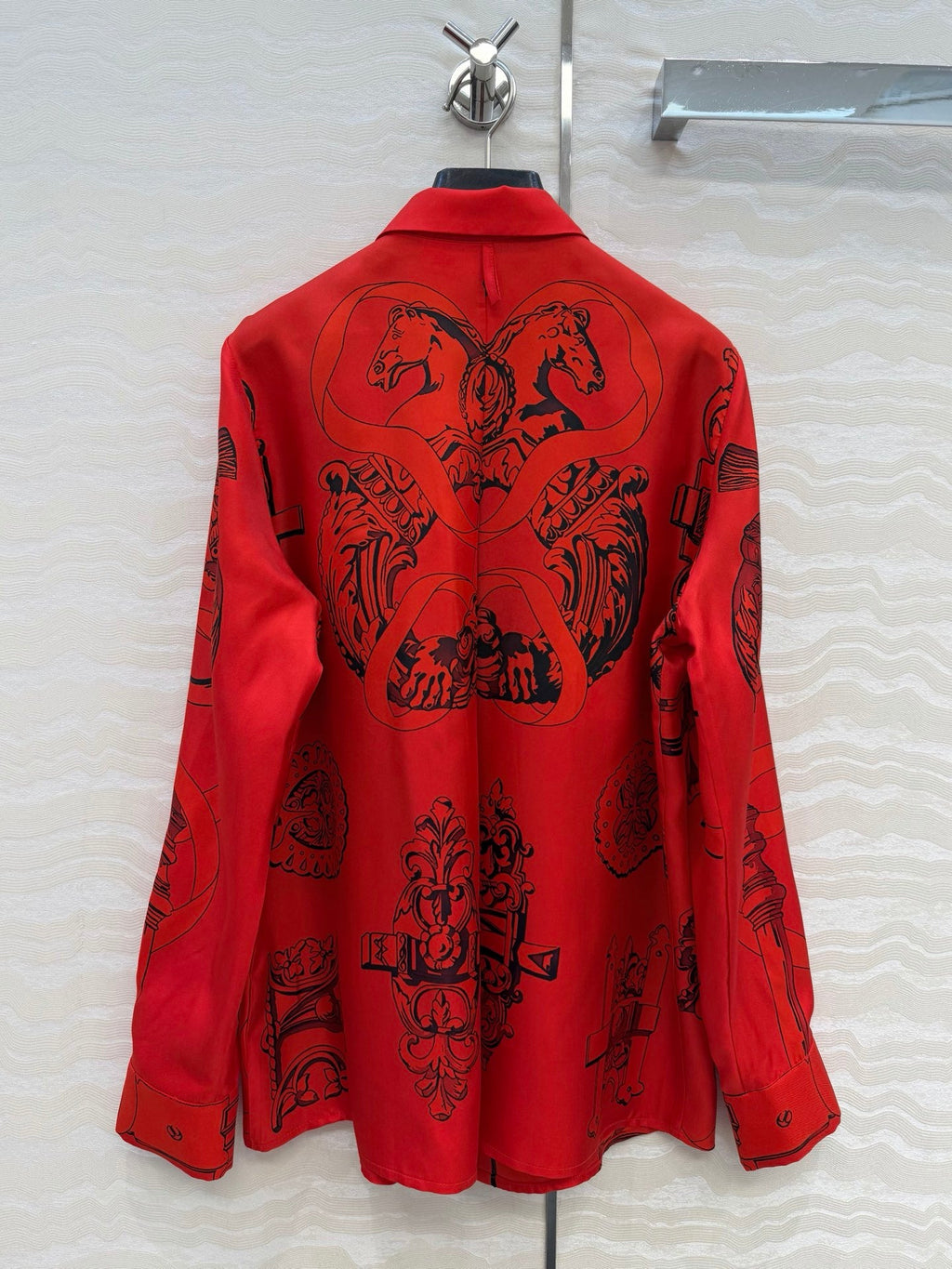 Silk Printed Shirt Dress – Bold Heritage Edition