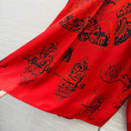 Silk Printed Shirt Dress – Bold Heritage Edition