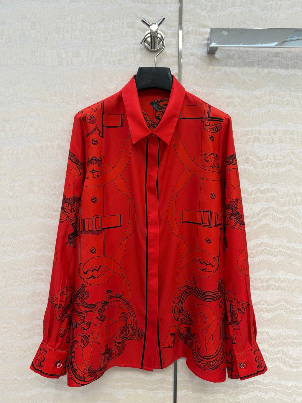 Silk Printed Shirt Dress – Bold Heritage Edition