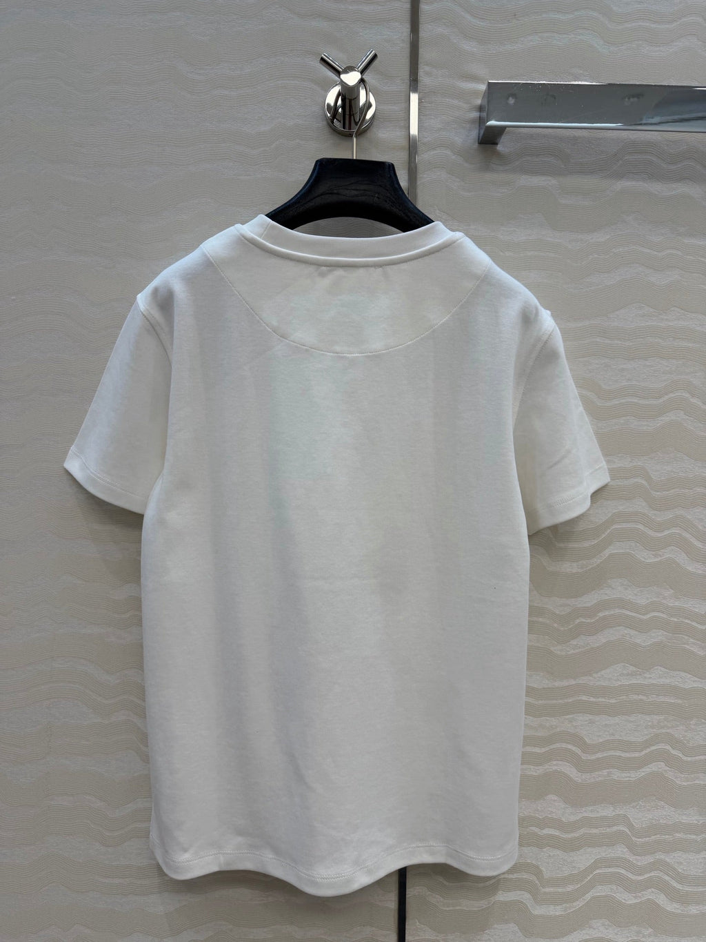 Embroidered Cotton T-Shirt – Signature Floral Detail