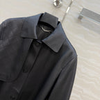 Sheepskin Belted Long Coat – Timeless Power Silhouette