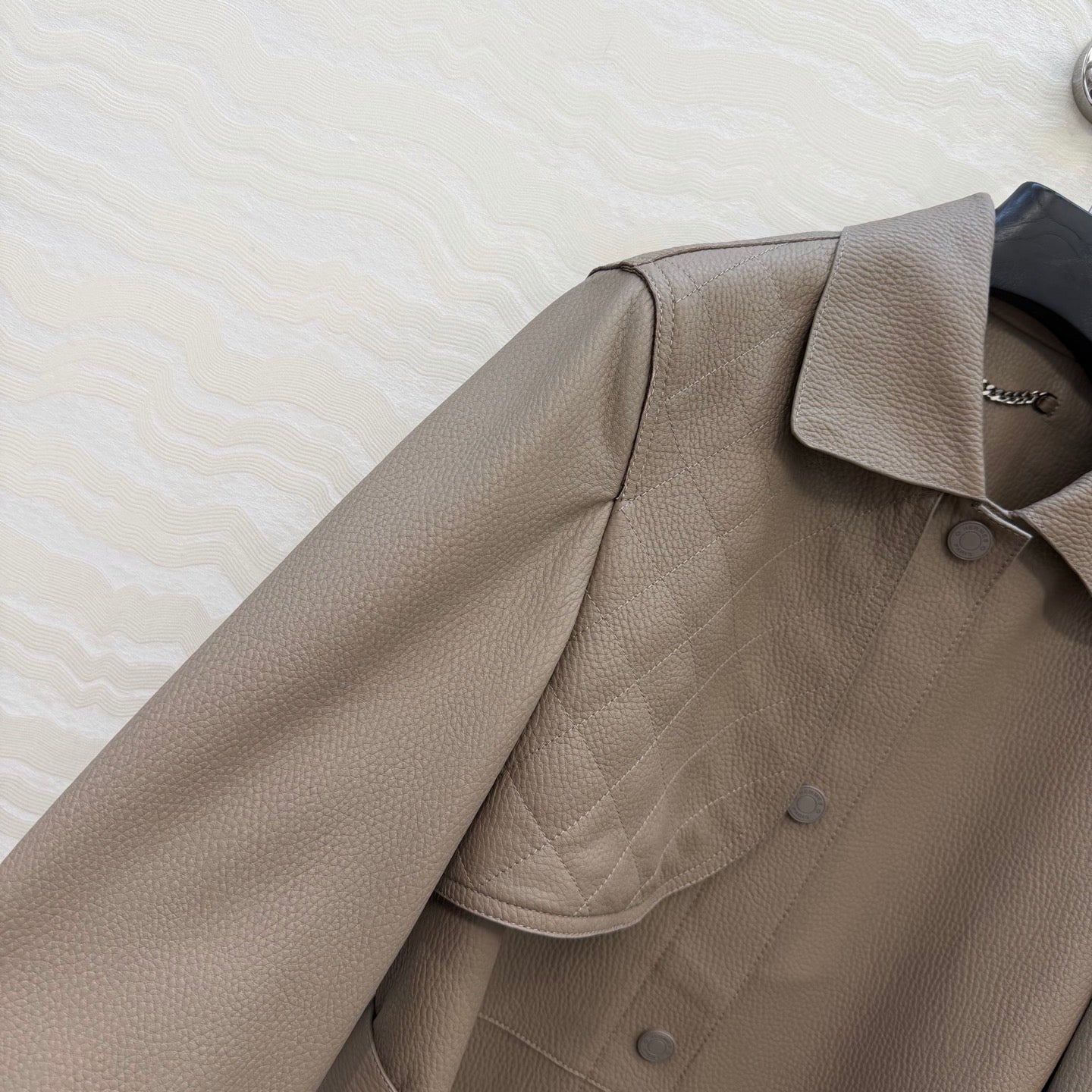 Sheepskin Belted Long Coat – Timeless Power Silhouette