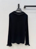 Ribbed Knit Long Sleeve Dress – Structured Elegance