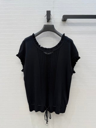 Silk-Blend Cap Sleeve Top – Refined Soft Elegance