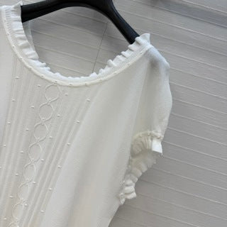 Silk-Blend Cap Sleeve Top – Refined Soft Elegance