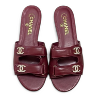 Crystal Double C Velcro Flat Sandals