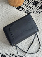 Chanel 26S CF Maxi Large Flap Bag in Black Grained Leather with Gold-Tone Hardware - Detail View 4