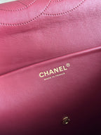 Chanel 26S CF Maxi Large Flap Bag in Black Grained Leather with Gold-Tone Hardware - Detail View 9