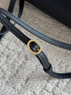 Chanel 26S CF Maxi Small Flap Bag in Black Grained Leather with Gold-Tone Hardware - Detail View 6