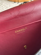 Chanel 26S CF Maxi Small Flap Bag in Black Grained Leather with Gold-Tone Hardware - Detail View 9