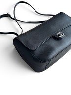 Chanel 26S CF Maxi Small Flap Bag in Black Grained Leather with Silver-Tone Hardware - Detail View 2