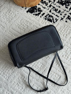 Chanel 26S CF Maxi Small Flap Bag in Black Grained Leather with Silver-Tone Hardware - Detail View 4