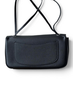 Chanel 26S CF Maxi Small Flap Bag in Black Grained Leather with Silver-Tone Hardware - Detail View 4