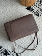 Chanel 26S CF Maxi Large Flap Bag in Taupe Grained Leather with Gold-Tone Hardware - Detail View 4