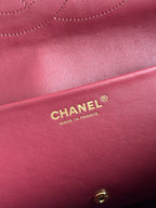 Chanel 26S CF Maxi Large Flap Bag in Taupe Grained Leather with Gold-Tone Hardware - Detail View 9