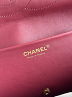 Chanel 26S CF Maxi Large Flap Bag in Taupe Grained Leather with Gold-Tone Hardware - Detail View 9