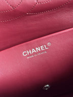 Chanel 26S CF Maxi Small Flap Bag in Taupe Grained Leather with Silver-Tone Hardware - Detail View 9