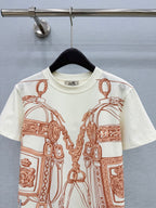 Chain Print Short-Sleeve T-Shirt - View 3