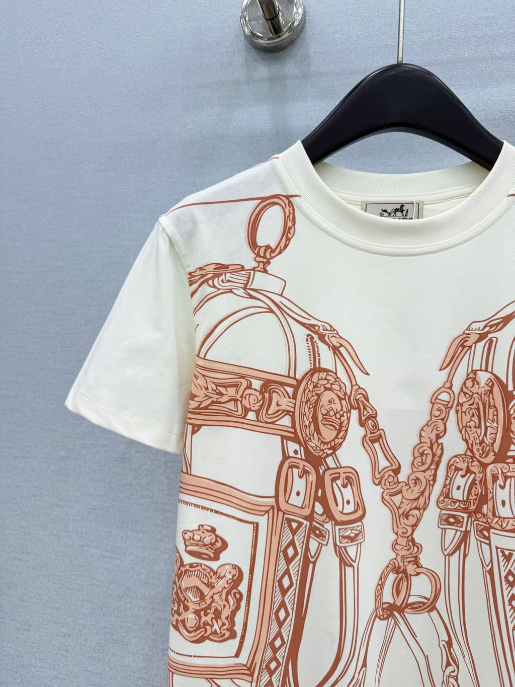 Chain Print Short-Sleeve T-Shirt - View 4