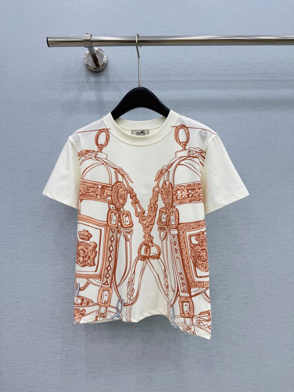 Chain Print Short-Sleeve T-Shirt - View 1
