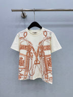 Chain Print Short-Sleeve T-Shirt - View 1