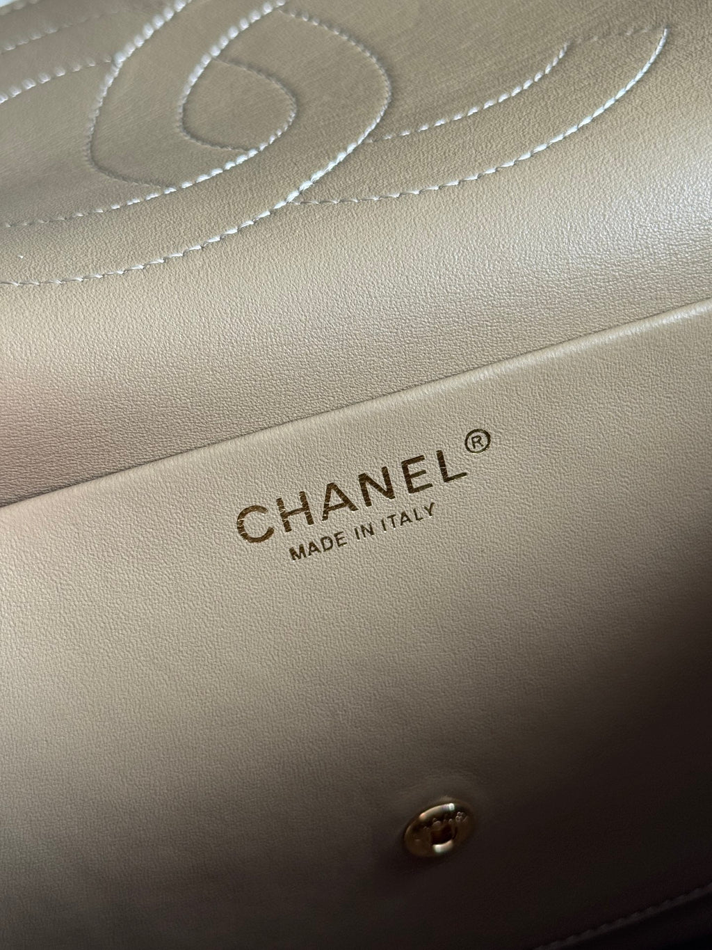 26S Maxi Flap Bag in Dark Beige Suede Calfskin