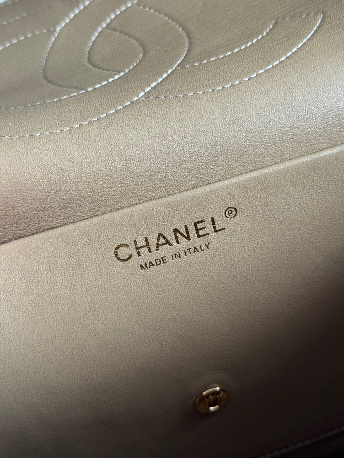 26S Maxi Flap Bag in Dark Beige Suede Calfskin