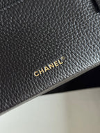 26A Small Vanity Case with Chain in Grained Calfskin