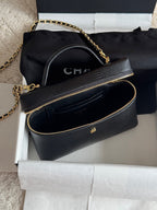 26A Small Vanity Case with Chain in Lizard-Embossed Calfskin Bag