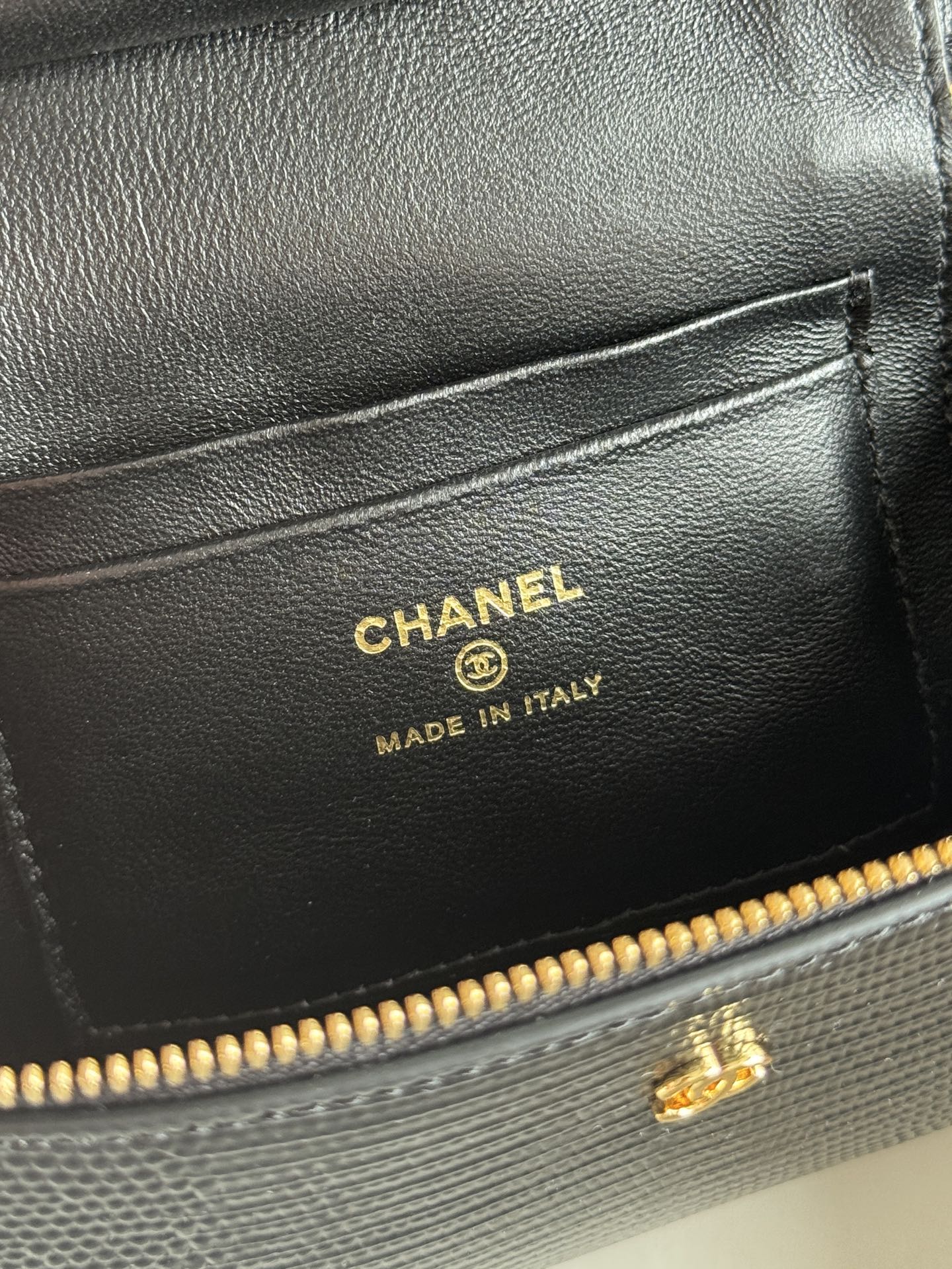 26A Small Vanity Case with Chain in Lizard-Embossed Calfskin Bag