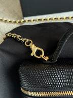 26A Small Vanity Case with Chain in Lizard-Embossed Calfskin Bag