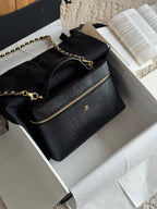 26A Small Vanity Case with Chain in Lizard-Embossed Calfskin Bag