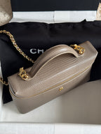26A Small Vanity Case with Chain in Lizard-Embossed Calfskin Bag