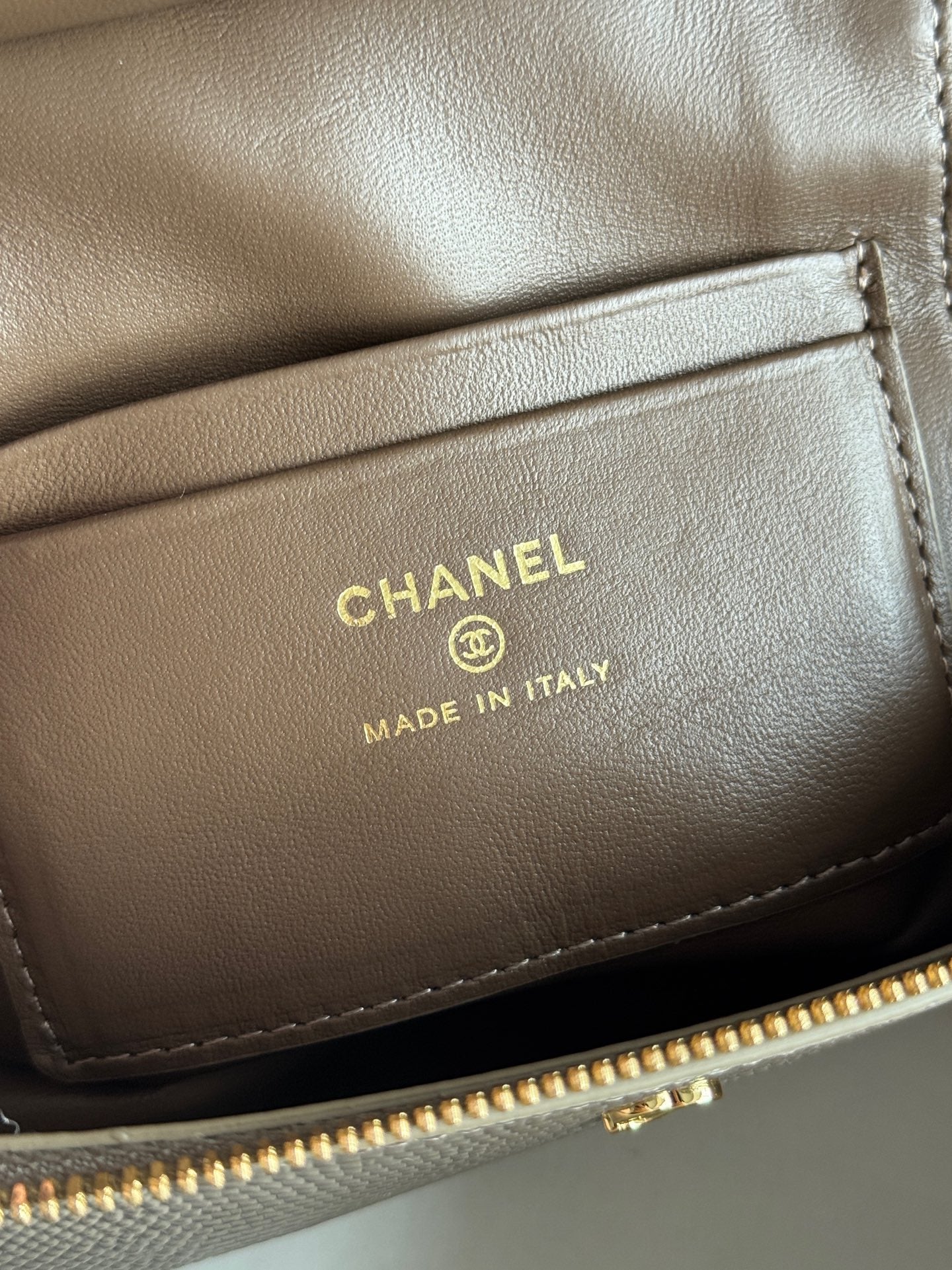 26A Small Vanity Case with Chain in Lizard-Embossed Calfskin Bag