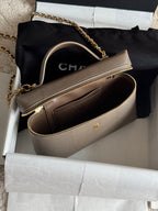 26A Small Vanity Case with Chain in Lizard-Embossed Calfskin Bag