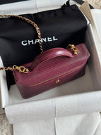 26A Small Vanity Case with Chain in Lizard-Embossed Calfskin Bag